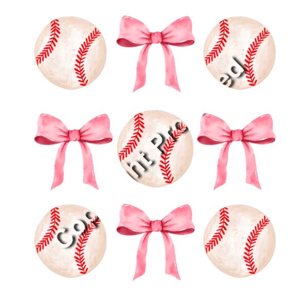 BASEBALL AND BIG BOW 9 COUNT Thumbnail