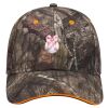Mossy Oak Camouflage Superior Polyester Twill Sandwich Visor 6 Panel Low Profile Baseball Cap Thumbnail
