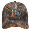 Mossy Oak Camouflage Superior Polyester Twill Sandwich Visor 6 Panel Low Profile Baseball Cap Thumbnail