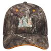 Mossy Oak Camouflage Superior Polyester Twill Sandwich Visor 6 Panel Low Profile Baseball Cap Thumbnail