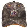 Mossy Oak Camouflage Superior Polyester Twill Sandwich Visor 6 Panel Low Profile Baseball Cap Thumbnail