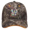 Mossy Oak Camouflage Superior Polyester Twill Sandwich Visor 6 Panel Low Profile Baseball Cap Thumbnail