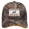 Mossy Oak Camouflage Superior Polyester Twill Sandwich Visor 6 Panel Low Profile Baseball Cap Thumbnail