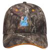Mossy Oak Camouflage Superior Polyester Twill Sandwich Visor 6 Panel Low Profile Baseball Cap Thumbnail