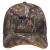 Mossy Oak Camouflage Superior Polyester Twill Sandwich Visor 6 Panel Low Profile Baseball Cap Thumbnail